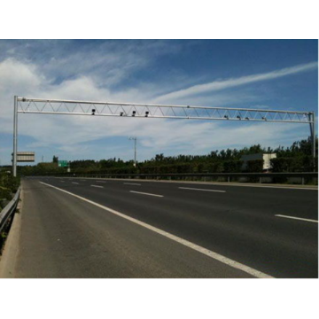 Tipo de marco de tráfico de carreteras Tipo de monitor galvanizado Pole